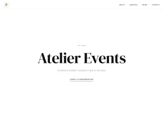 Events website template