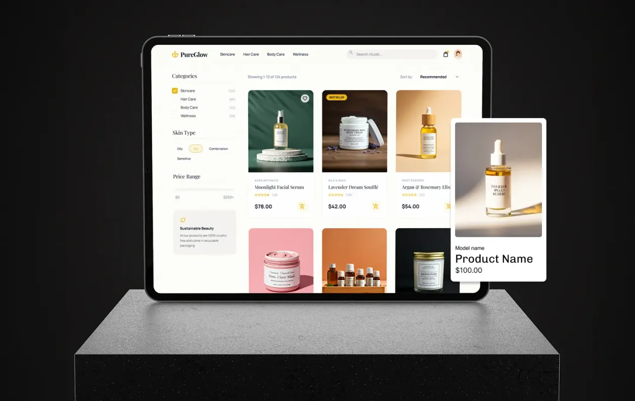 HostAfrica website builder for Health & Beauty Stores