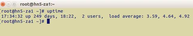 linux uptime