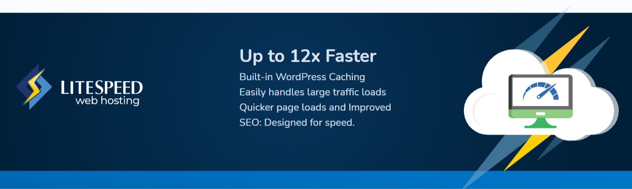 Litespeed Web Hosting is up to 12 times faster!