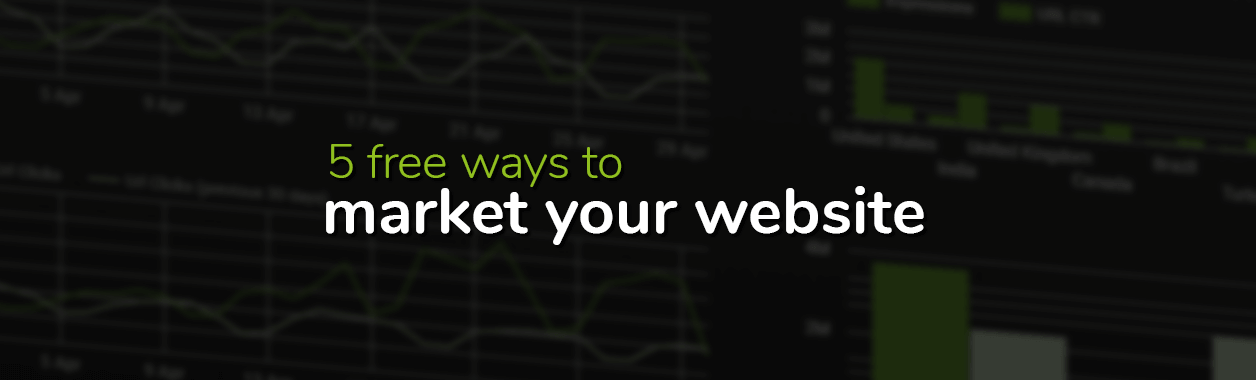 5 free ways to market your website dark background